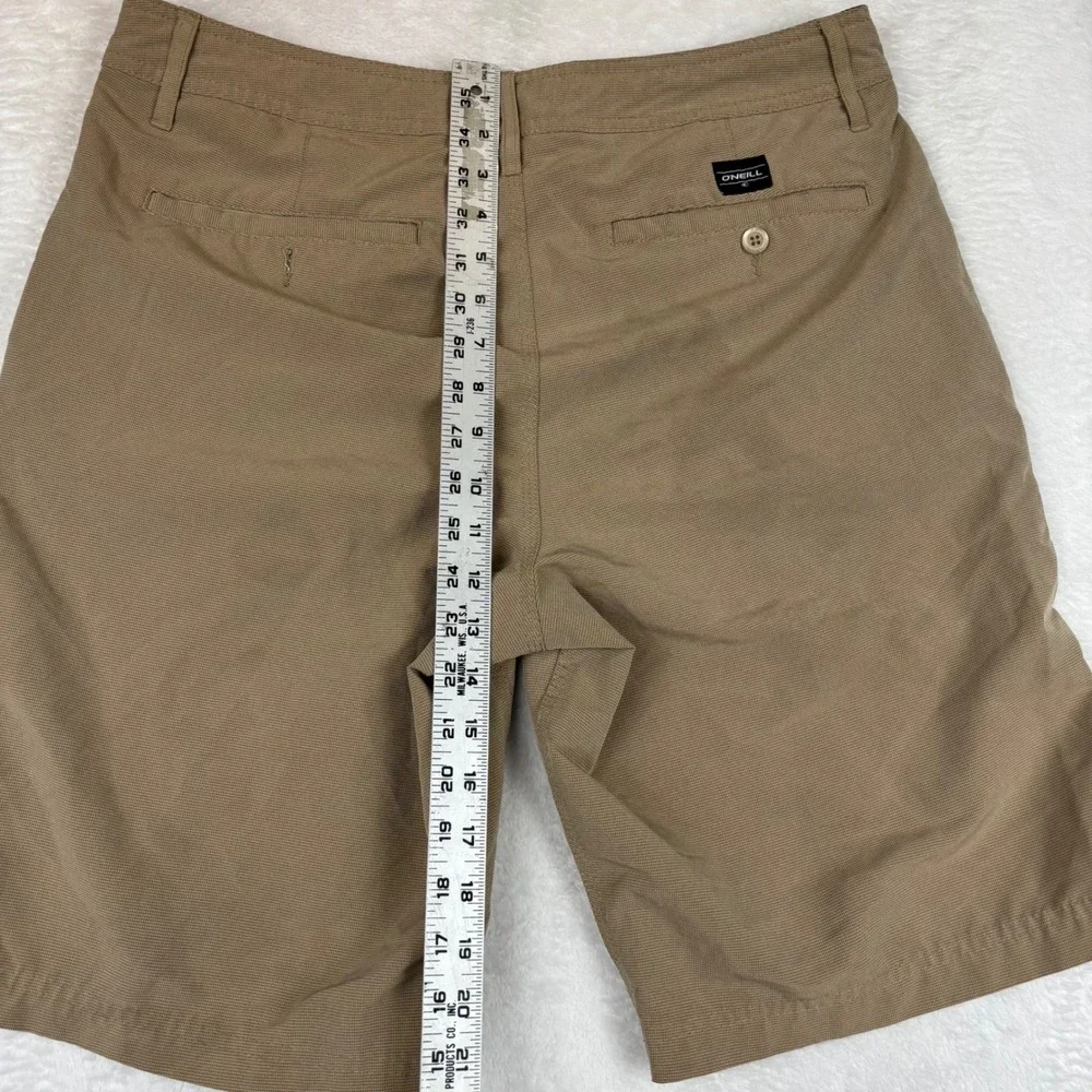 ONeill Mens 34 Hybrid Shorts Khaki Tan Quick Dry Casual Board Shorts